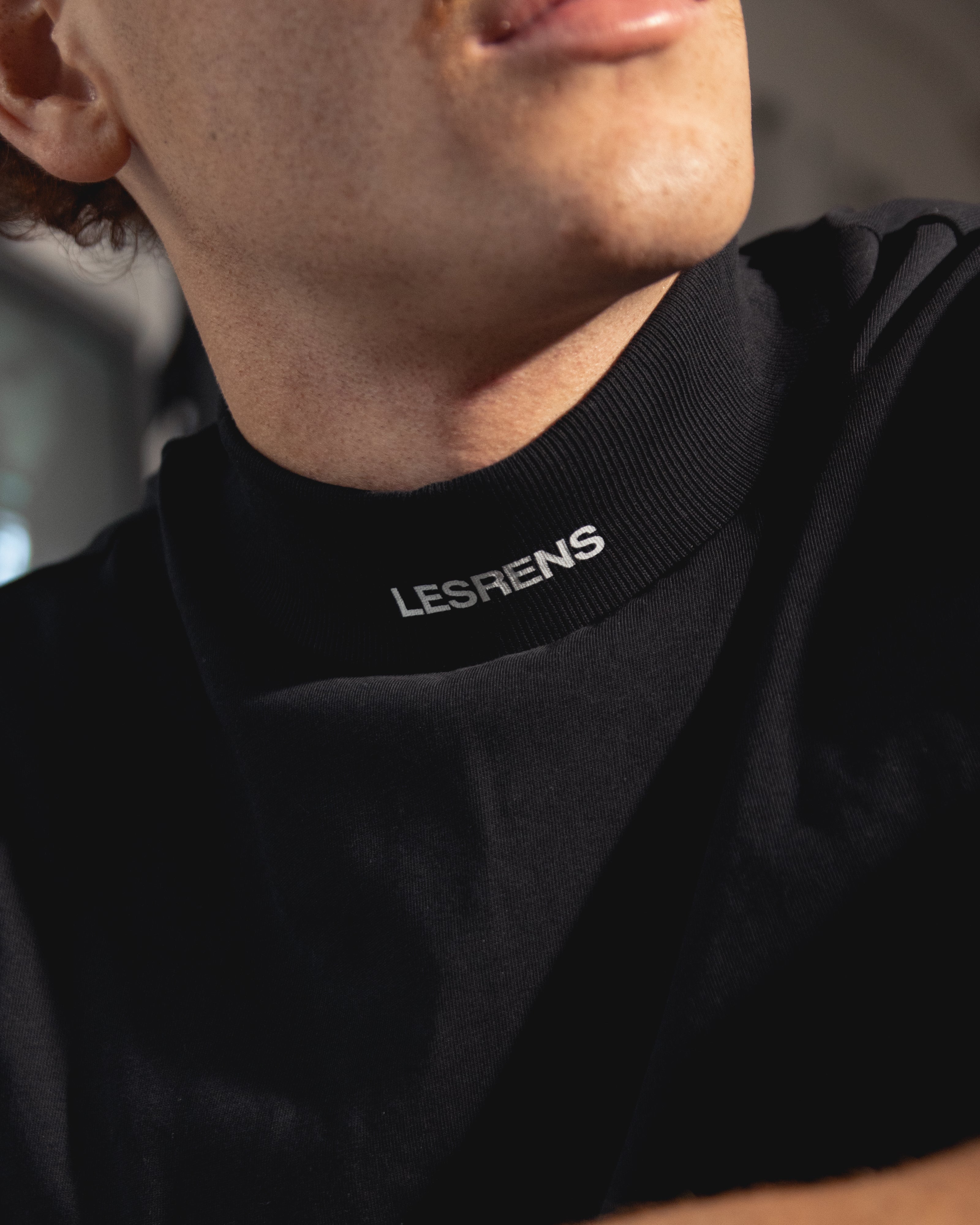 High Collar Tee - Signature