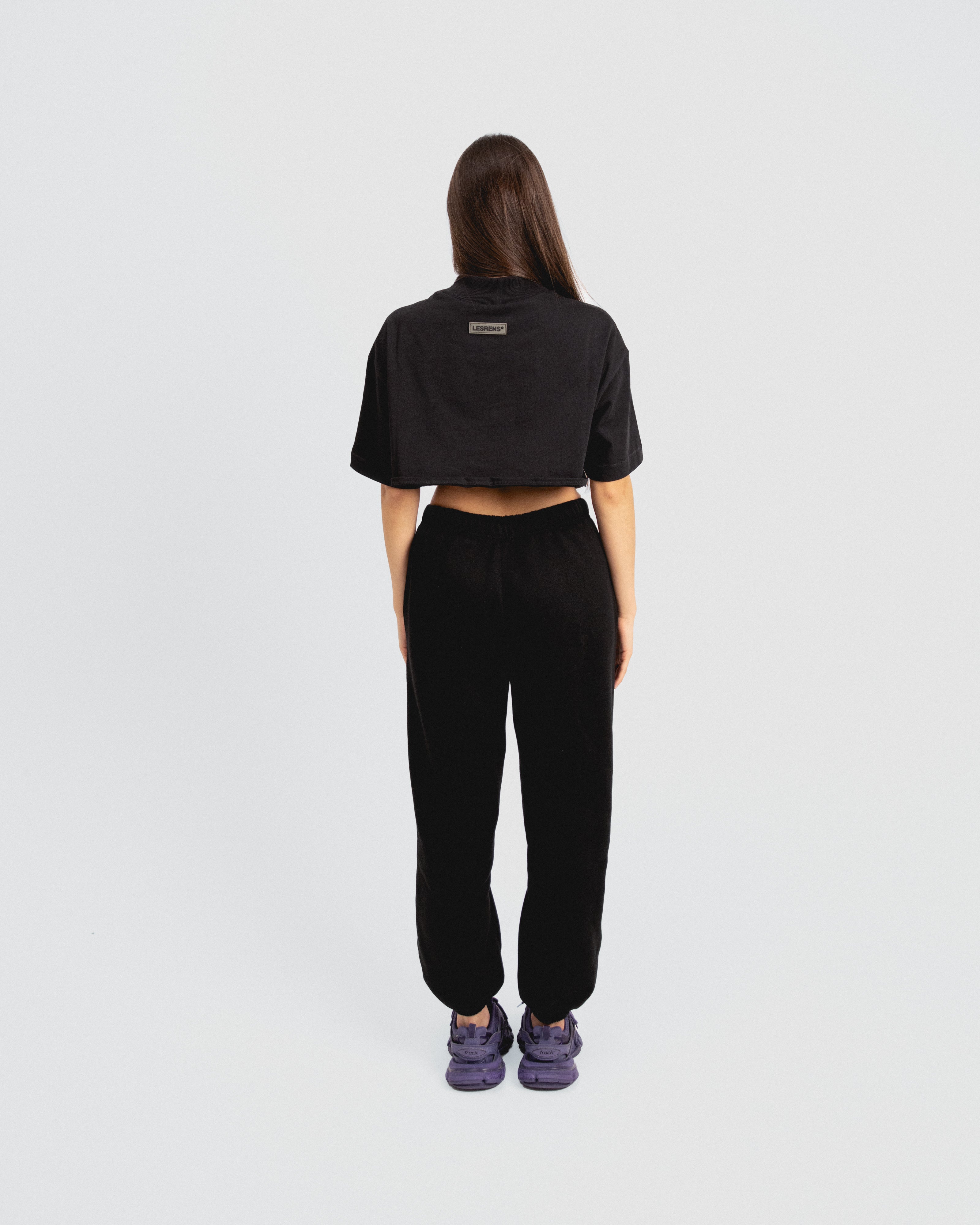 High Collar Cropped Tee