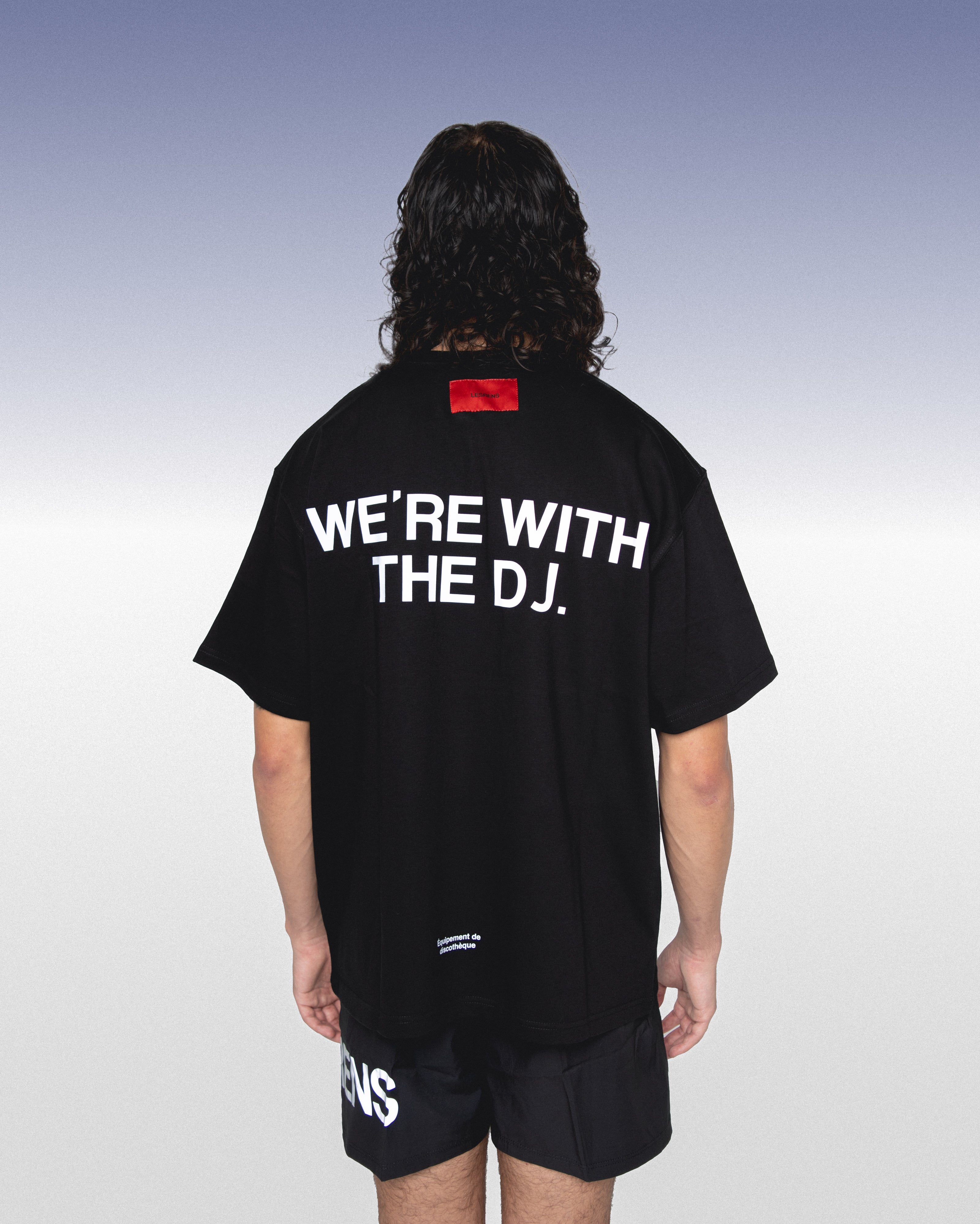 We're With The DJ Tee - Black